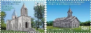 Mountain-Karabakh Armenia 2013 Churches Set of 2 stamps MNH