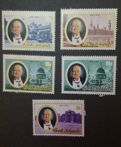 COOK ISLANDS Winston Churchill MINT Stamp Lot MNH OG Unused T2639