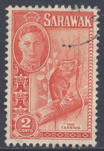 Sarawak Scott 181 - SG172, 1950 George VI 2c used