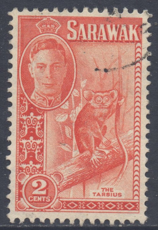 Sarawak Scott 181 - SG172, 1950 George VI 2c used