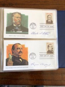 United States - Presidents of the United States First Day Covers