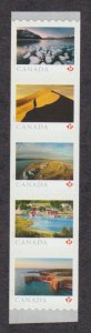 Canada 3216a From Far and Wide -  coil strip from roll of 100  MNH
