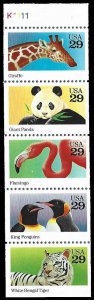 PCBstamps   US #2705/2709a BK Pane $1.45(5x34c)Wild Animals, MNH, (7)