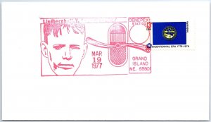 US SPECIAL EVENT COVER LINDBERGH NEW YORK - PARIS 1927-1977 GRAND ISLAND NEB T4