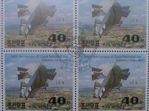 ​KOREA-1988-SC#2766- 150TH ANNIV:BIRTH OF VAN ZEPPELIN CTO-MINI SHEET- VF