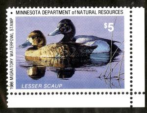 MINNESOTA STATE DUCK STAMP MN-10 MNH BIN $6.00