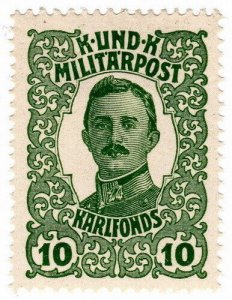 (I.B) Austria Military Post : Karlfonds 10kr