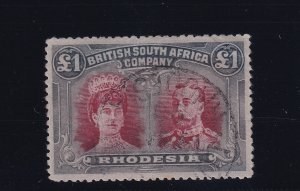 Rhodesia Scott # 118 VF-XF used neat cancel nice color cv $ 775 ! see pic !