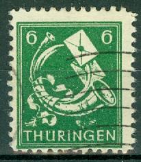 Germany - Russian Zone - Thuringia - Scott 16N4