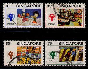 Singapore Scott # 329 - 332, used