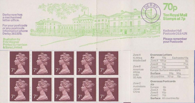 Great Britain Scott BK327 Mint never hinged.