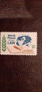 US Scott # 1576; 10c World Peace through Law; from 1975; MNH, og, VF