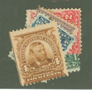 United States #300/302/313/304/301 Unused Multiple