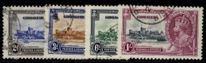 GIBRALTAR GV SG114-117, 1935 SILVER JUBILEE set, FINE USED. Cat £50.