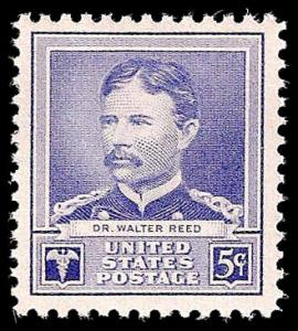 # 877 MINT NEVER HINGED DR. WALTER REED SCIENTIST