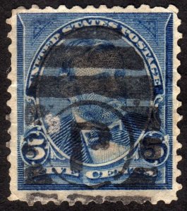 1898, US 5c, Grant, Used, Sc 281