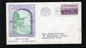 773 Calif. Expo, FDC Grandy cachet addressed