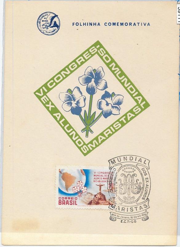 59111  -  BRAZIL - POSTAL HISTORY: MAXIMUM CARD 1970  -  FLOWERS