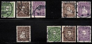 Denmark # 164//175 ~ Short Set 9 of 12 ~ Used, MX