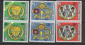 Trinidad & Tobago 437-9 MNH Youth Year cpl. set X 6 vf.   2022 CV $ 33.30