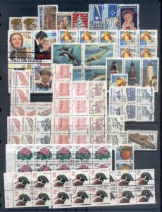 USA 1990's on Assorted Oddments, blocks, panes , duplicates Used 5 scans