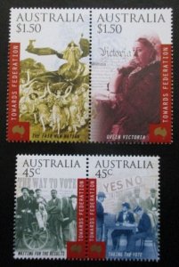 Australia Scott 1835-1 MNH, Towards Federation, two pairs of 2