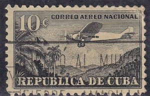 CUBA SC# C13 **USED** 10c   1931-46  AIRMAIL  SEE SCAN