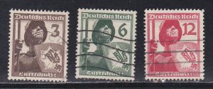 Germany # 481-483, Soldiers, Shield Bearers,  Used, Half Cat