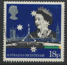 Great Britain SG 1397  Used   - Australia BiCentenary