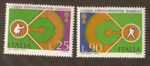 Italy Scott # 1110-1   Mint never hinged