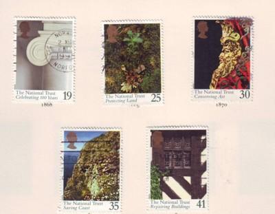 Great Britain Sc 1606-0 1995 Nstional Trust stamps used