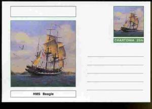Chartonia (Fantasy) Ships - HMS Beagle postal stationery ...