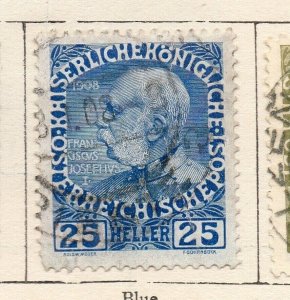 Austria 1908 Early Issue Fine Used 25h. NW-255930