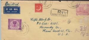 v. Hugo O)1957 PAKISTAN,INDEPENDENCE, PETROLEUM PLATFORM - OIL, COVER TO USA, XF