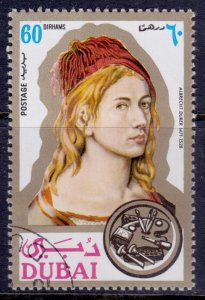 Dubai, 1971, Personality -Albrecht Durer, 60dh, sc#151, cto/used**