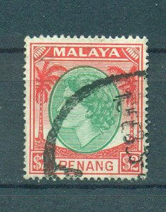 Malaya - Penang sc# 54 used cat value $18.00