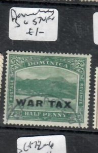 DOMINICA   KGV   1/2D  WAR TAX    SG 57      VFU       PP1023HH