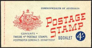 Australia SGSB34 4/- Booklet Wax interleaves cat 90 pounds