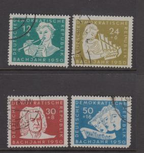 GDR -Scott B17-B20 - General Issues -1950 -  FU - Set of  4 Stamps