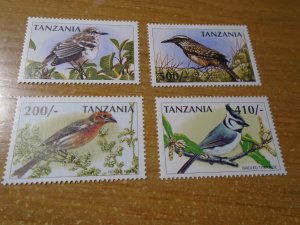 Birds   Tanzania  #  1557-60  MNH