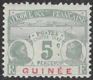 French Guinea #J8 Mint Hinged 30% of SCV $20.00 **FREE SHIPPING**