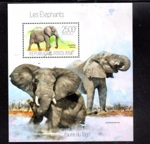 TOGO 2013 ELEPHANTS MINT VF NH O.G S/S ( 41TO)a