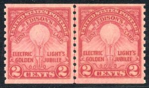 US 656 Line Pair VF NH cv $110