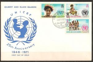 Gilbert & Ellice Is #193-5 On First Day Cover (SU7136L)  