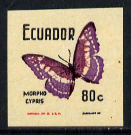 Ecuador 1970 Butterflies 80c (Morpho Cypris) unmounted mi...