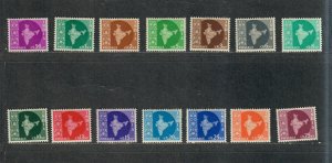 India Sc#275-288 M/LH/VF, Cv. $35.15