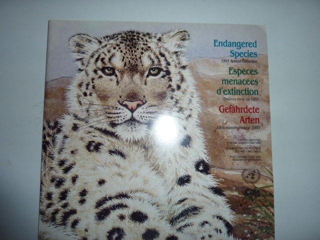 1993 United Nations Endangered Species annual stamp collection 