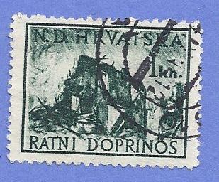 Croatia Scott #RA3 Ruins CV $0.25 Used 