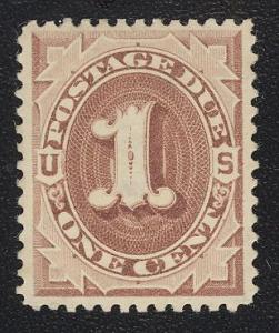 #J1, VF-OG-Hinged. Cat $95