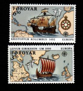 Faroe Islands # 236-237 Mint Europa!